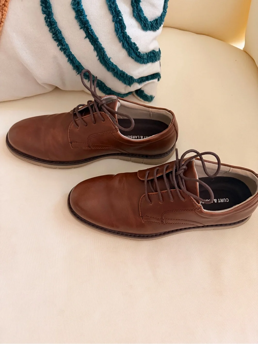 Brown Leather Oxford Shoes